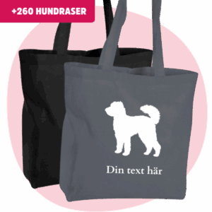 Maxi bag med hundras – Personlig med egen text