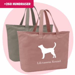 Oversized Zip Bag med hundras – Personlig med egen text