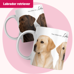 Labrador retriever mugg - Vem älskar inte... | Flera pälsfärger