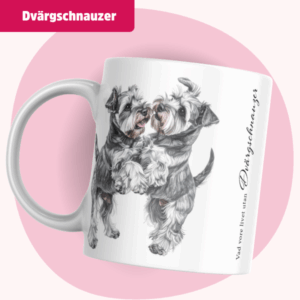 Dvärgschnauzer mugg - Vad vore livet utan... | Grå