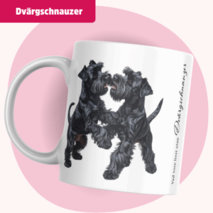 Dvärgschnauzer Mugg - Vad vore livet utan... | Svart