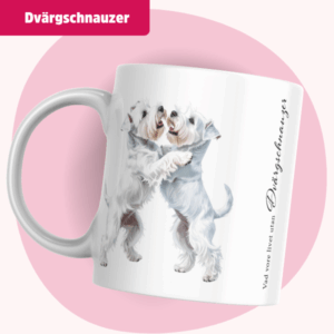 Dvärgschnauzer mugg - Vad vore livet utan... | Vit