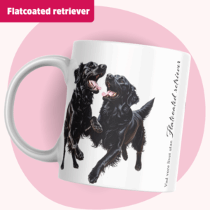 Flatcoated retriever mugg - Vad vore livet utan...