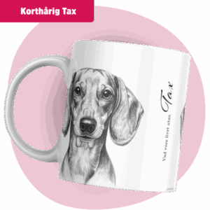 Tax mugg - Vad vore livet utan... (Korthårig) | Grå design