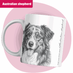 Australian shepherd mugg - Vad vore livet utan... | Grå design