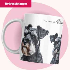 Dvärgschnauzer Mugg - Vem älskar inte... | Salt & peppar