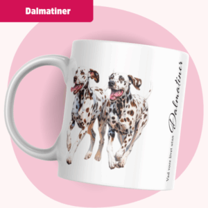 Dalmatiner mugg – Vad vore livet utan... Brun & vit