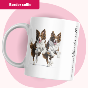 Border collie Mugg – Vad vore livet utan... | Brun/vit