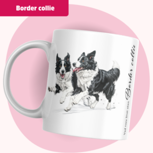 Border collie Mugg – Vad vore livet utan... | Svart/vit