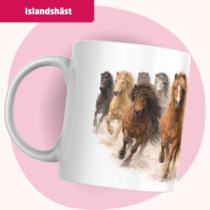 Islandshäst mugg – I full galopp