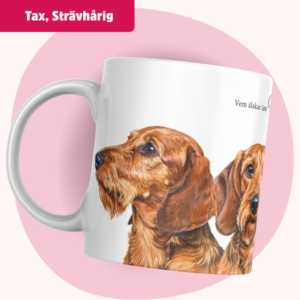 Tax Mugg – Vem älskar inte... (Strävhårig) | Röd