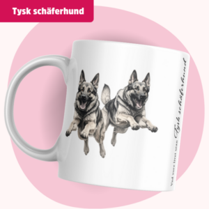 Tysk schäferhund Mugg – Vad vore livet utan Tysk schäferhund, grå