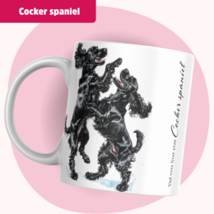 Cocker Spaniel Mugg - Vad vore livet utan... | Svart