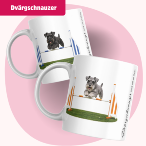 Dvärgschnauzer Mugg - Född till att flyga | Flera pälsfärger
