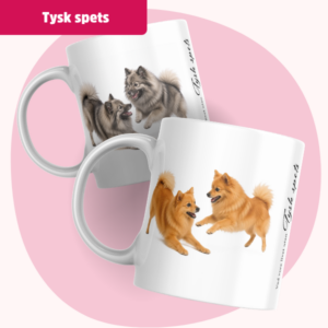 Tysk spets Mittelspitz Mugg - Vad vore livet utan... | Flera pälsfärger